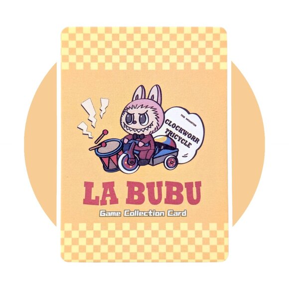 Labubu Game Collection Trading Card (WW12): Blue Monster, LABU-012 - Picture 2 of 2